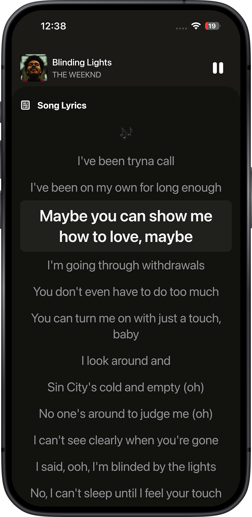 Lyrics Feature